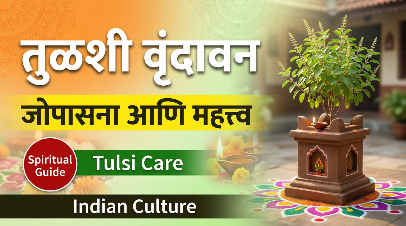 Tulsi Vrindavan Care and Importance in Marathi